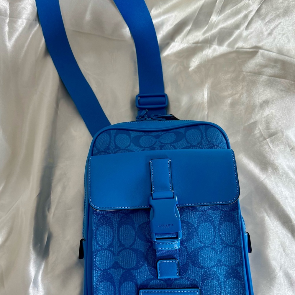 Coach Blue sling Bag